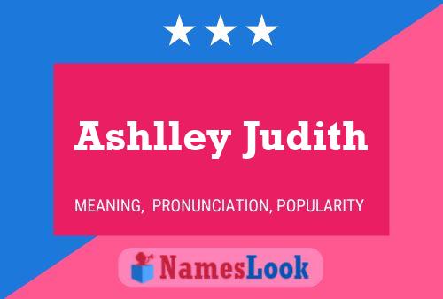 Ashlley Judith Name Poster