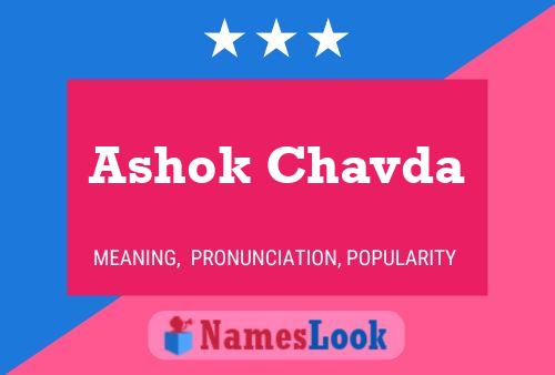 Ashok Chavda Name Poster