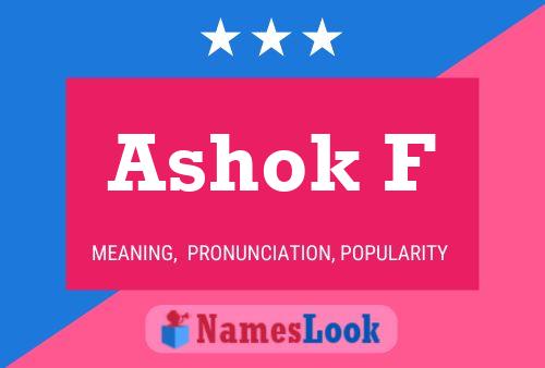 Ashok F Name Poster