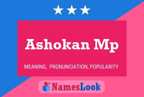 Ashokan Mp Name Poster