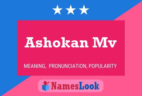 Ashokan Mv Name Poster