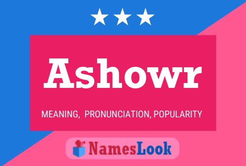 Ashowr Name Poster