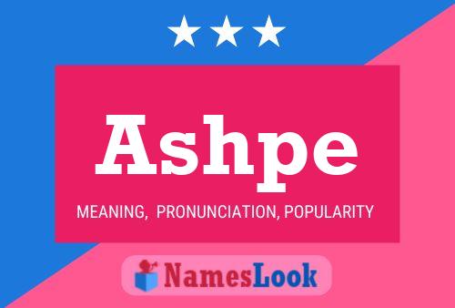 Ashpe Name Poster