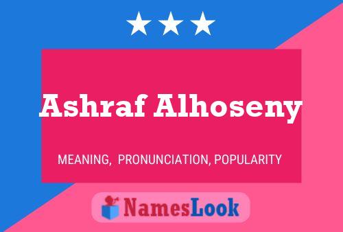 Ashraf Alhoseny Name Poster