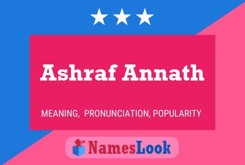 Ashraf Annath Name Poster