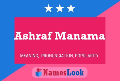 Ashraf Manama Name Poster