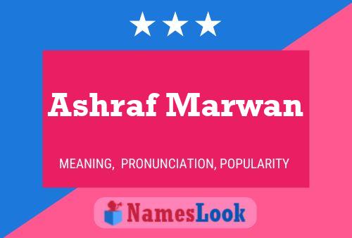 Ashraf Marwan Name Poster