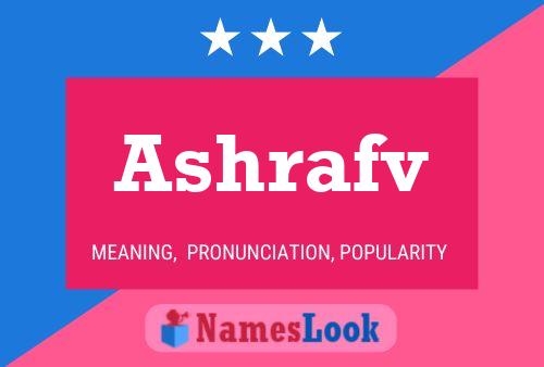 Ashrafv Name Poster