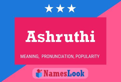 Ashruthi Name Poster