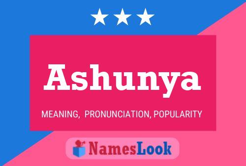 Ashunya Name Poster