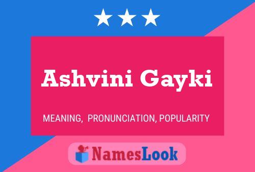 Ashvini Gayki Name Poster