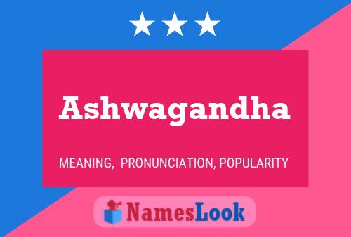 Ashwagandha Name Poster