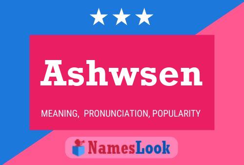 Ashwsen Name Poster