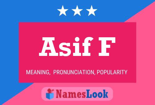 Asif F Name Poster