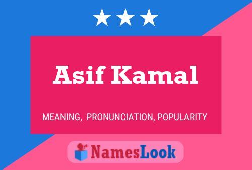 Asif Kamal Name Poster