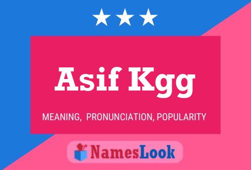 Asif Kgg Name Poster