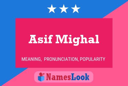 Asif Mighal Name Poster