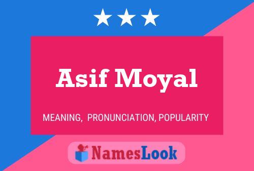 Asif Moyal Name Poster