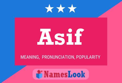 Asif Name Poster