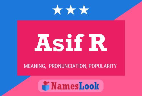 Asif R Name Poster