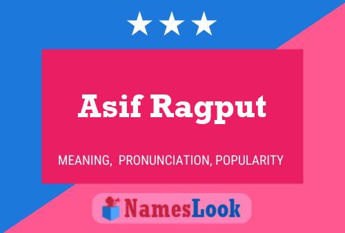 Asif Ragput Name Poster