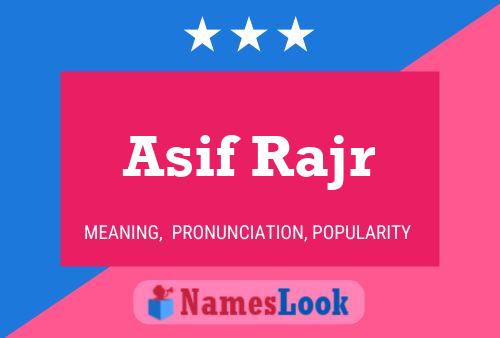 Asif Rajr Name Poster