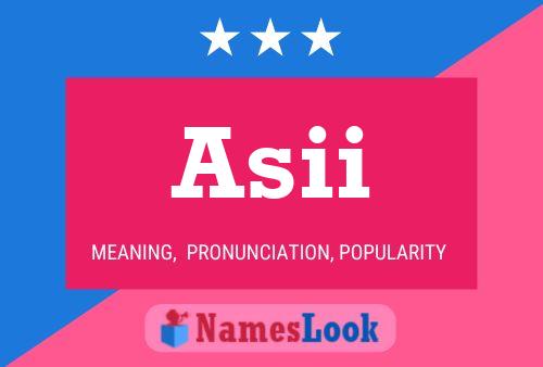 Asii Name Poster