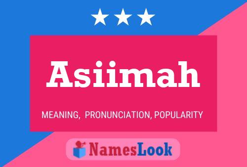 Asiimah Name Poster