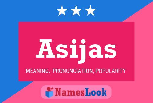 Asijas Name Poster