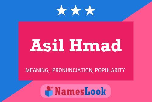 Asil Hmad Name Poster