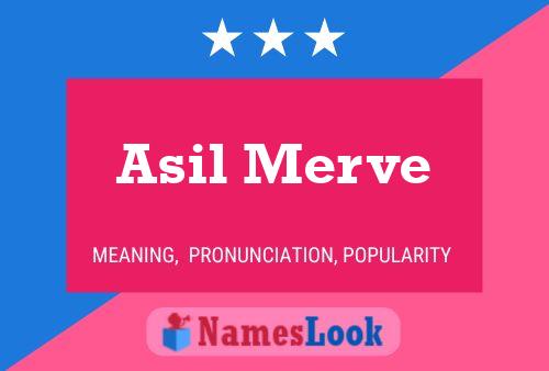 Asil Merve Name Poster