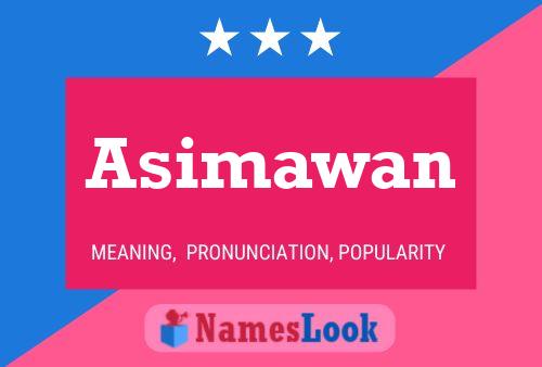 Asimawan Name Poster