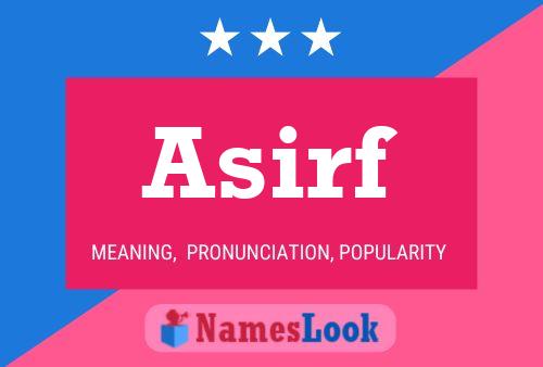 Asirf Name Poster