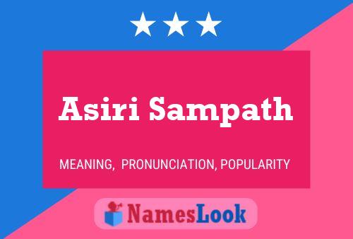 Asiri Sampath Name Poster