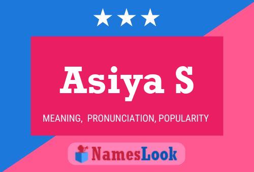 Asiya S Name Poster