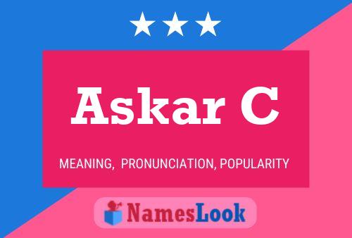 Askar C Name Poster