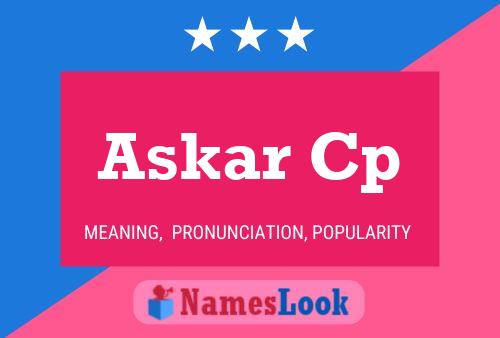 Askar Cp Name Poster