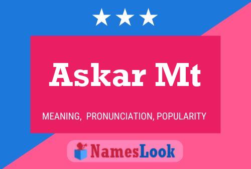 Askar Mt Name Poster