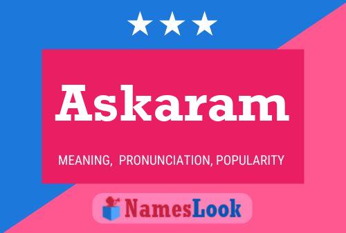 Askaram Name Poster