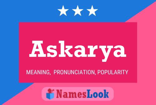 Askarya Name Poster