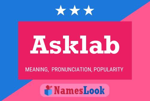 Asklab Name Poster