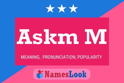 Askm M Name Poster