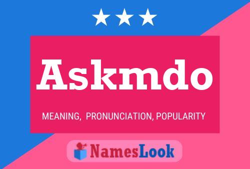 Askmdo Name Poster