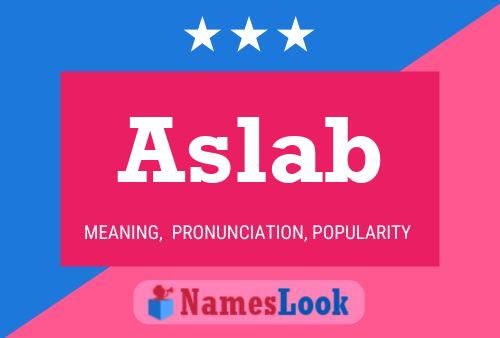 Aslab Name Poster