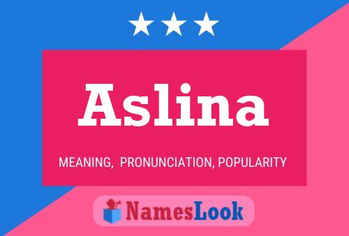 Aslina Name Poster