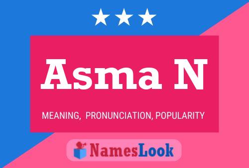 Asma N Name Poster