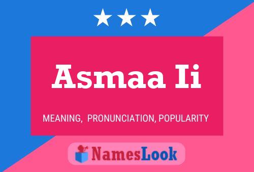 Asmaa Ii Name Poster