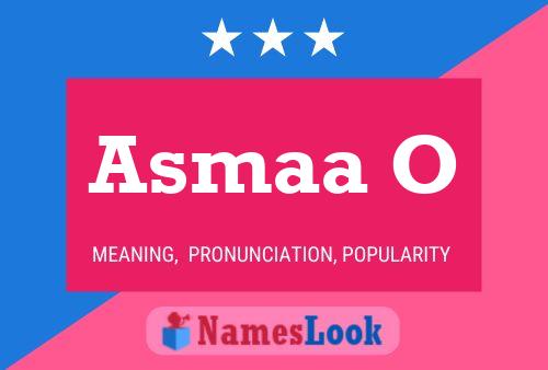 Asmaa O Name Poster