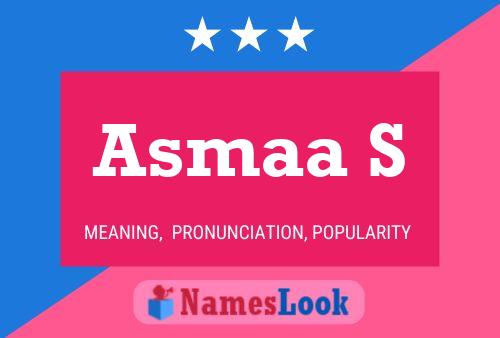 Asmaa S Name Poster