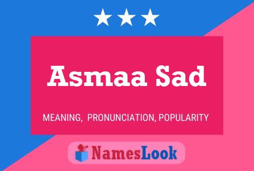 Asmaa Sad Name Poster